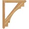 Ekena Millwork Merced Arts & Crafts Rough Sawn Bracket, Western Red Cedar, 4"W x 40"D x 48"H BKT04X40X48MRC03RWR - alternate 4